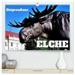 Ostpreußens Elche (hochwertiger Premium Wandkalender 2024 DIN A2 quer), Kunstdruck in Hochglanz