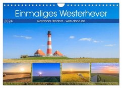 Einmaliges Westerhever (Wandkalender 2024 DIN A4 quer), CALVENDO Monatskalender