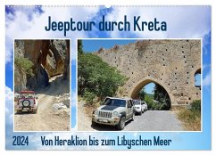 Jeeptour durch Kreta. Von Heraklion bis zum Libyschen Meer. (Wandkalender 2024 DIN A2 quer), CALVENDO Monatskalender