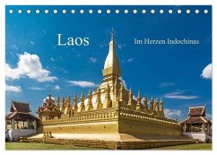 Laos - Im Herzen Indochinas (Tischkalender 2024 DIN A5 quer), CALVENDO Monatskalender