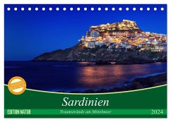 Sardinien - Traumstrände am Mittelmeer (Tischkalender 2024 DIN A5 quer), CALVENDO Monatskalender