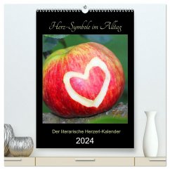 Herz-Symbole im Alltag 2024 (hochwertiger Premium Wandkalender 2024 DIN A2 hoch), Kunstdruck in Hochglanz - SusaZoom