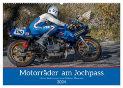 Motorräder am Jochpass (Wandkalender 2024 DIN A2 quer), CALVENDO Monatskalender