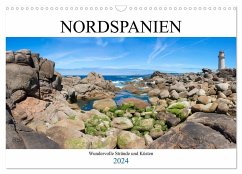 Nordspanien - Wundervolle Strände und Küsten (Wandkalender 2024 DIN A3 quer), CALVENDO Monatskalender - pixs:sell