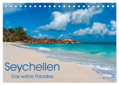 Seychellen - Das wahre Paradies (Tischkalender 2024 DIN A5 quer), CALVENDO Monatskalender