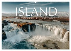 Island - Rundreise im Oktober (Wandkalender 2024 DIN A2 quer), CALVENDO Monatskalender - Schöb, Monika