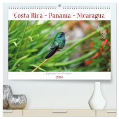 Costa Rica - Panama - Nicaragua (hochwertiger Premium Wandkalender 2024 DIN A2 quer), Kunstdruck in Hochglanz