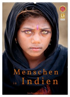 Menschen in Indien (Wandkalender 2024 DIN A2 hoch), CALVENDO Monatskalender - Benninghofen, Jens