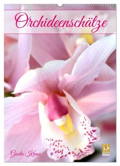 Orchideenschätze (Wandkalender 2024 DIN A2 hoch), CALVENDO Monatskalender