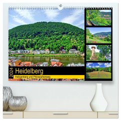 Heidelberg - Heiligenberg und Philosophenweg (hochwertiger Premium Wandkalender 2024 DIN A2 quer), Kunstdruck in Hochglanz - Liepke, Claus
