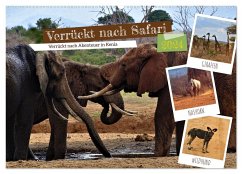 Verrückt nach Safari Verrückt nach Abenteuer in Kenia (Wandkalender 2024 DIN A2 quer), CALVENDO Monatskalender
