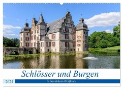 Schlösser und Burgen in NRW (Wandkalender 2024 DIN A2 quer), CALVENDO Monatskalender