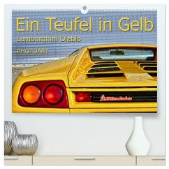 Ein Teufel in Gelb Lamborghini Diablo PHOTOART (hochwertiger Premium Wandkalender 2024 DIN A2 quer), Kunstdruck in Hochglanz