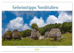 Geheimtipps Norditalien (Wandkalender 2024 DIN A2 quer), CALVENDO Monatskalender