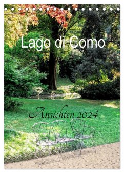 Lago di Como Ansichten 2024 (Tischkalender 2024 DIN A5 hoch), CALVENDO Monatskalender - Hennings, Christian