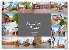 Nienburg Weser Impressionen (Wandkalender 2024 DIN A4 quer), CALVENDO Monatskalender