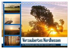 Verzaubertes Nordhessen (Tischkalender 2024 DIN A5 quer), CALVENDO Monatskalender - Klapp, Lutz