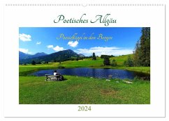 Poetisches Allgäu (Wandkalender 2024 DIN A2 quer), CALVENDO Monatskalender
