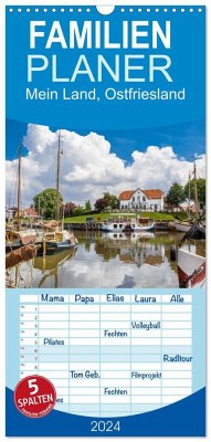 Familienplaner 2024 - Mein Land, Ostfriesland mit 5 Spalten (Wandkalender, 21 x 45 cm) CALVENDO - Scherf, Dietmar