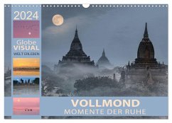 Vollmond - Momente der Ruhe (Wandkalender 2024 DIN A3 quer), CALVENDO Monatskalender - VISUAL, Globe