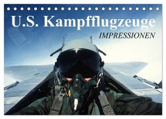 U.S. Kampfflugzeuge. Impressionen (Tischkalender 2024 DIN A5 quer), CALVENDO Monatskalender - Stanzer, Elisabeth