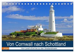 Von Cornwall nach Schottland (Tischkalender 2024 DIN A5 quer), CALVENDO Monatskalender