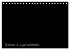 Bastel-Geburtstagskalender schwarz / Geburtstagskalender (Tischkalender 2024 DIN A5 quer), CALVENDO Monatskalender