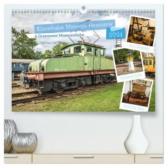 Eisenbahn Museum Gramzow (hochwertiger Premium Wandkalender 2024 DIN A2 quer), Kunstdruck in Hochglanz