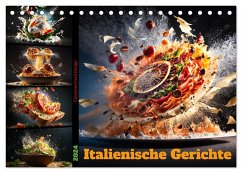 Italienische Gerichte (Tischkalender 2024 DIN A5 quer), CALVENDO Monatskalender - Meutzner, Dirk