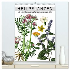 Heilpflanzen (hochwertiger Premium Wandkalender 2024 DIN A2 hoch), Kunstdruck in Hochglanz - Reek, Babette