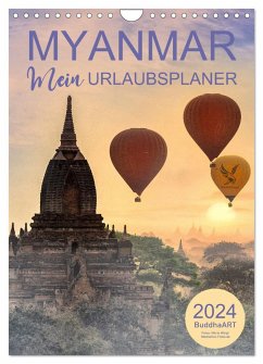 MYANMAR - Mein Urlaubsplaner (Wandkalender 2024 DIN A4 hoch), CALVENDO Monatskalender