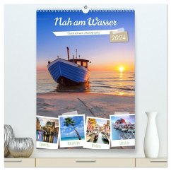 Nah am Wasser (hochwertiger Premium Wandkalender 2024 DIN A2 hoch), Kunstdruck in Hochglanz