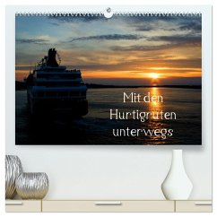 Mit den Hurtigruten unterwegs (hochwertiger Premium Wandkalender 2024 DIN A2 quer), Kunstdruck in Hochglanz