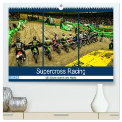 Supercross Racing - Mit Style durch die Halle (hochwertiger Premium Wandkalender 2024 DIN A2 quer), Kunstdruck in Hochglanz