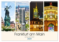 Frankfurt am Main - fotografische Impressionen bei Tag und bei Nacht (Wandkalender 2024 DIN A3 quer), CALVENDO Monatskalender