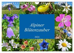 Alpiner Blütenzauber (Wandkalender 2024 DIN A4 quer), CALVENDO Monatskalender - Bucher, Leo