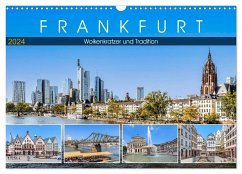 Frankfurt - Wolkenkratzer und Tradition (Wandkalender 2024 DIN A3 quer), CALVENDO Monatskalender