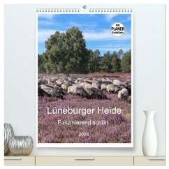 Lüneburger Heide - Faszinierend schön (hochwertiger Premium Wandkalender 2024 DIN A2 hoch), Kunstdruck in Hochglanz