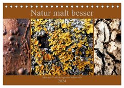 Natur malt besser (Tischkalender 2024 DIN A5 quer), CALVENDO Monatskalender - weis, Stefan