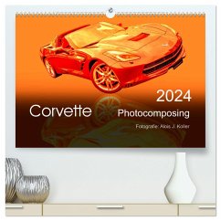 Corvette Photocomposing (hochwertiger Premium Wandkalender 2024 DIN A2 quer), Kunstdruck in Hochglanz - Koller, Alois J.