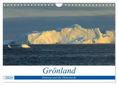 Grönland - Ilulissat und die Diskobucht (Wandkalender 2024 DIN A4 quer), CALVENDO Monatskalender - Gro