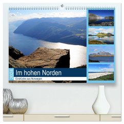 Im hohen Norden - Eindrücke aus Norwegen (hochwertiger Premium Wandkalender 2024 DIN A2 quer), Kunstdruck in Hochglanz - Calvendo