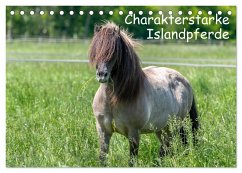 Charakterstarke Islandpferde (Tischkalender 2024 DIN A5 quer), CALVENDO Monatskalender - Berkenkamp, Britta