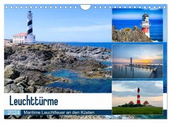 Leuchttürme - Maritime Leuchtfeuer an den Küsten (Wandkalender 2024 DIN A4 quer), CALVENDO Monatskalender