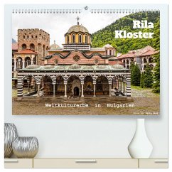 Rila Kloster ¿ Weltkulturerbe in Bulgarien (hochwertiger Premium Wandkalender 2024 DIN A2 quer), Kunstdruck in Hochglanz