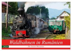 Waldbahnen in Rumänien - Die letzten Mocanitas (Wandkalender 2024 DIN A2 quer), CALVENDO Monatskalender
