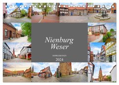 Nienburg Weser Impressionen (Tischkalender 2024 DIN A5 quer), CALVENDO Monatskalender