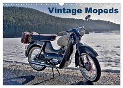 Vintage Mopeds (Wandkalender 2024 DIN A3 quer), CALVENDO Monatskalender