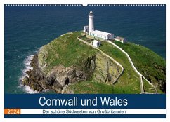 Cornwall und Wales (Wandkalender 2024 DIN A2 quer), CALVENDO Monatskalender