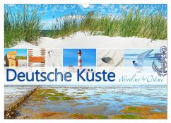 Deutsche Küste - Nordsee und Ostsee (Wandkalender 2024 DIN A3 quer), CALVENDO Monatskalender - Hergenhan, Georg